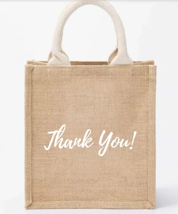 Custom jute bag with company logo - Image 4