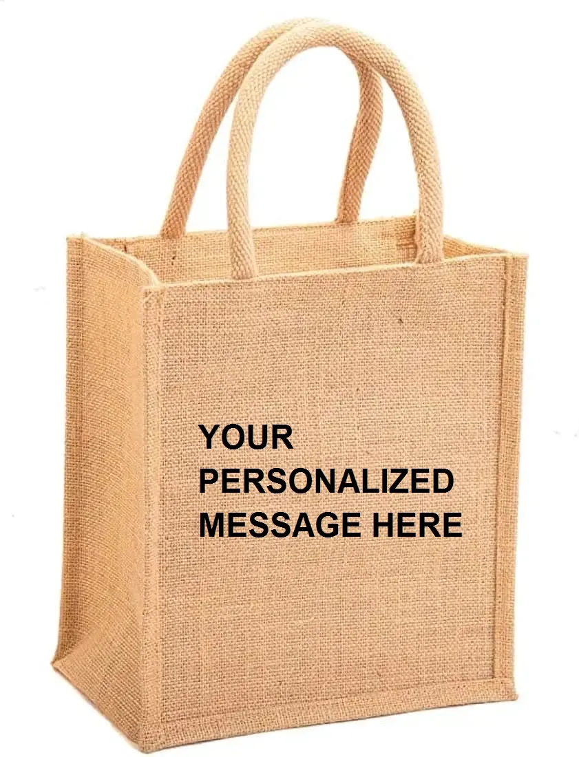 Custom jute bag with company logo - Image 3
